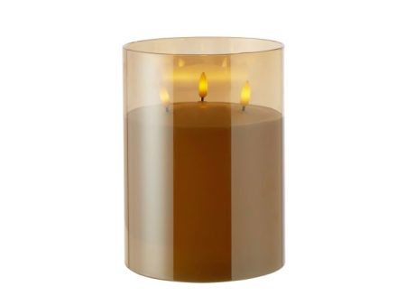 Rogue Amber Triflame Candle Amber 15x15x20cm Online now