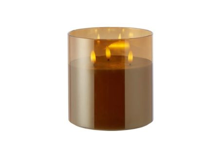 Rogue Amber Triflame Candle Brown 15x15x15cm Hot on Sale