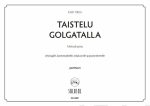 Taistelu Golgatalla (partituuri) Cheap