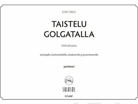 Taistelu Golgatalla (partituuri) Cheap