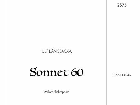 Sonnet 60 Online Sale