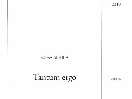 Tantum ergo For Discount